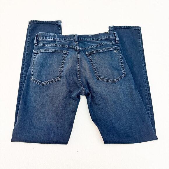 Rag & Bone Slim Fit 2 Button Fly Dark Wash Denim Jeans Size 30 - Picture 7 of 8
